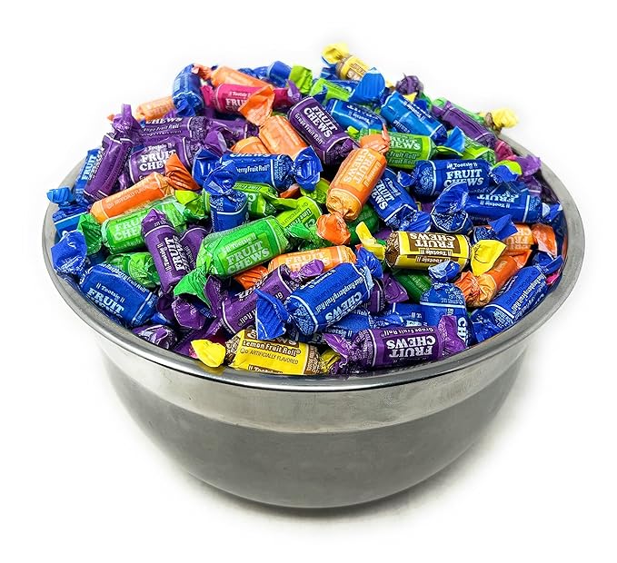 Tootsie Roll Fruit Chews American Holiday Candy Fruity Favorites Party Mix Bag Soft And Chewy Taffy Midgees Individually Wrapped Assorted Flavor Variety 8 Lbs (128 oz) - Made In USA
