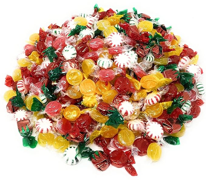 American Favorites Sweets Party Mix Individually Wrapped Hard Candies Bulk Assortment 7 Flavor Variety Pack 6 Lb 450+pcs (96 Oz)