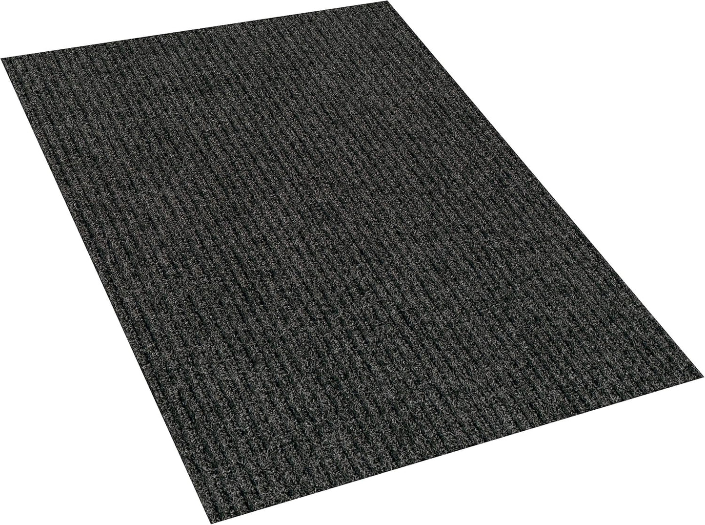 KOECKRITZ Heavy Duty Durable All Weather Indoor/Outdoor Non Slip Entrance Mat Rugs and Runners for Office Business Building Home Garage Front Door (5' x 11', Charcoal)