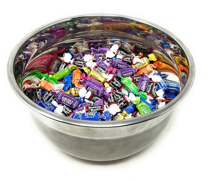 Tootsie Roll Fruit Chews And Original Chocolate Midgees American Chewy Taffies Candy Individually Wrapped In Resealable Bag Bulk 3 Lbs 130+pcs (48-oz) - Made In USA