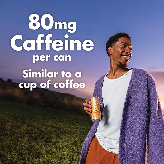 V8 Energy Peach Mango Energy Drink, 8 fl oz Can (24 Pack)