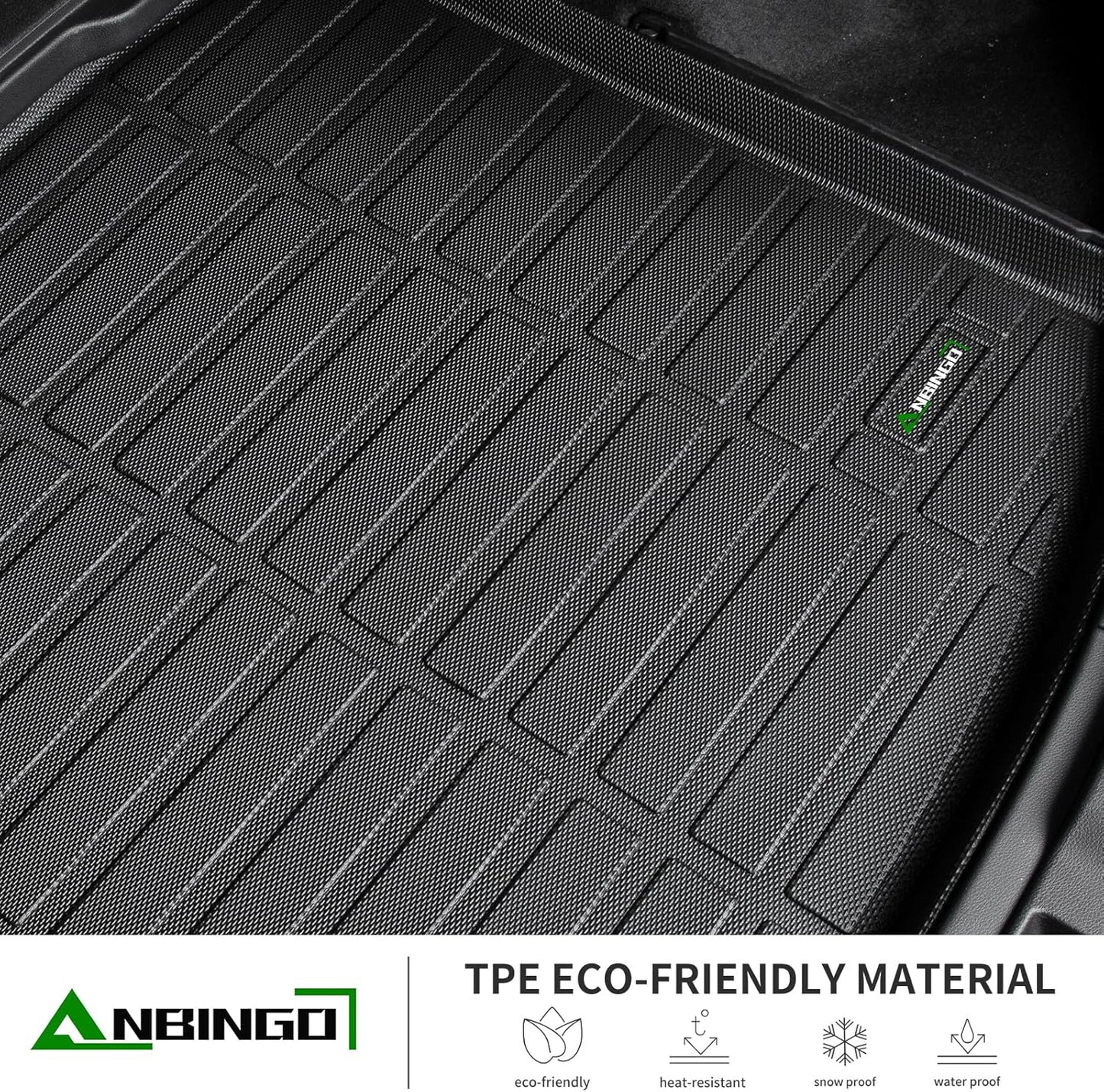 ANBINGO®-Floor Mats & Carao Liner Fits for 2025 2026 Chevy Equinox (Not for EV) & GMC Terrain,All Weather Equinox Car Mats TPE Rubber Set Cargo Liner for Chevy Equinox Accessories
