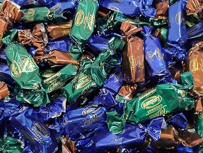 Assorted Toffee Candy - 2 lbs of Fresh Delicious Assorted Individually Wrapped Toffee