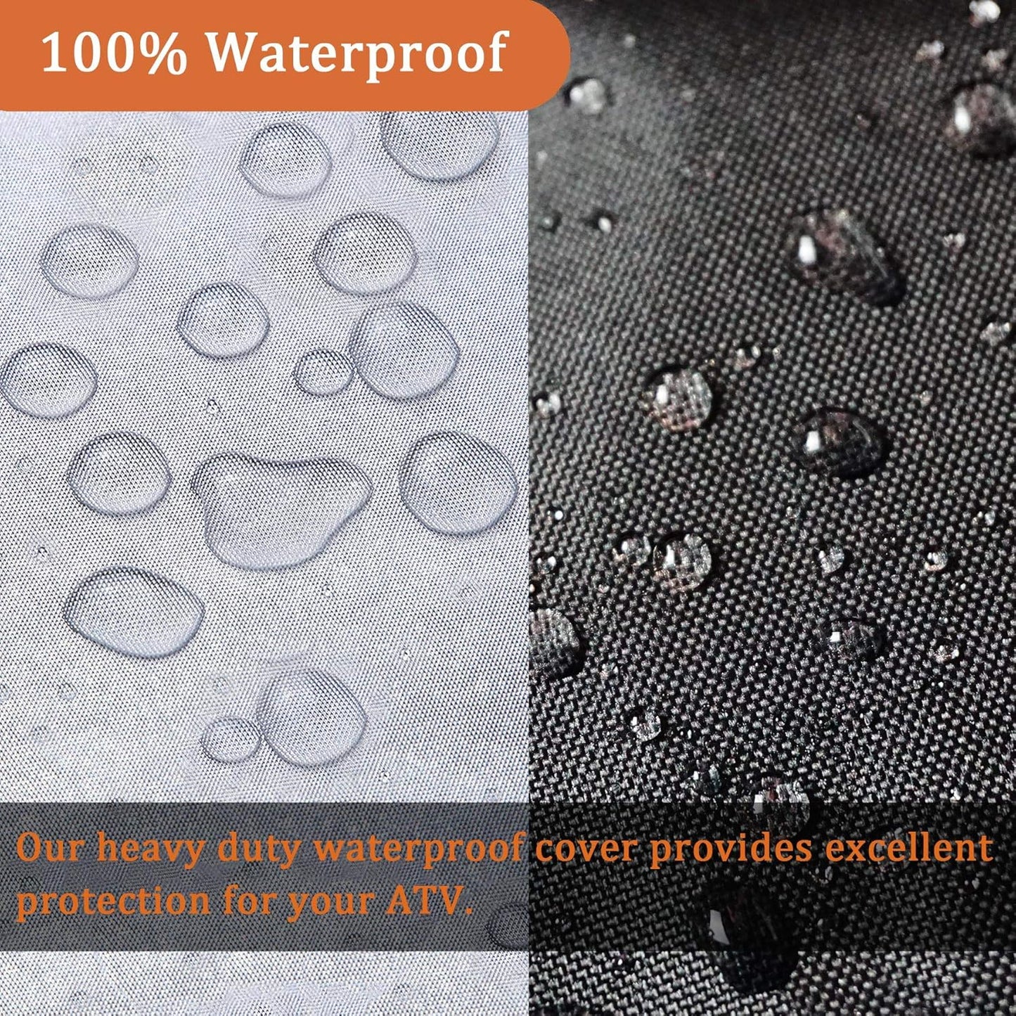 ATV Cover All Weather Outdoor Protection, Heavy Duty 420D Waterproof Oxford Fabric, Quad Bike ATV Cover, XXXL 101inchs Universal Fit, 4 Wheeler Cover fit Polaris Suzuki Arctic Cat