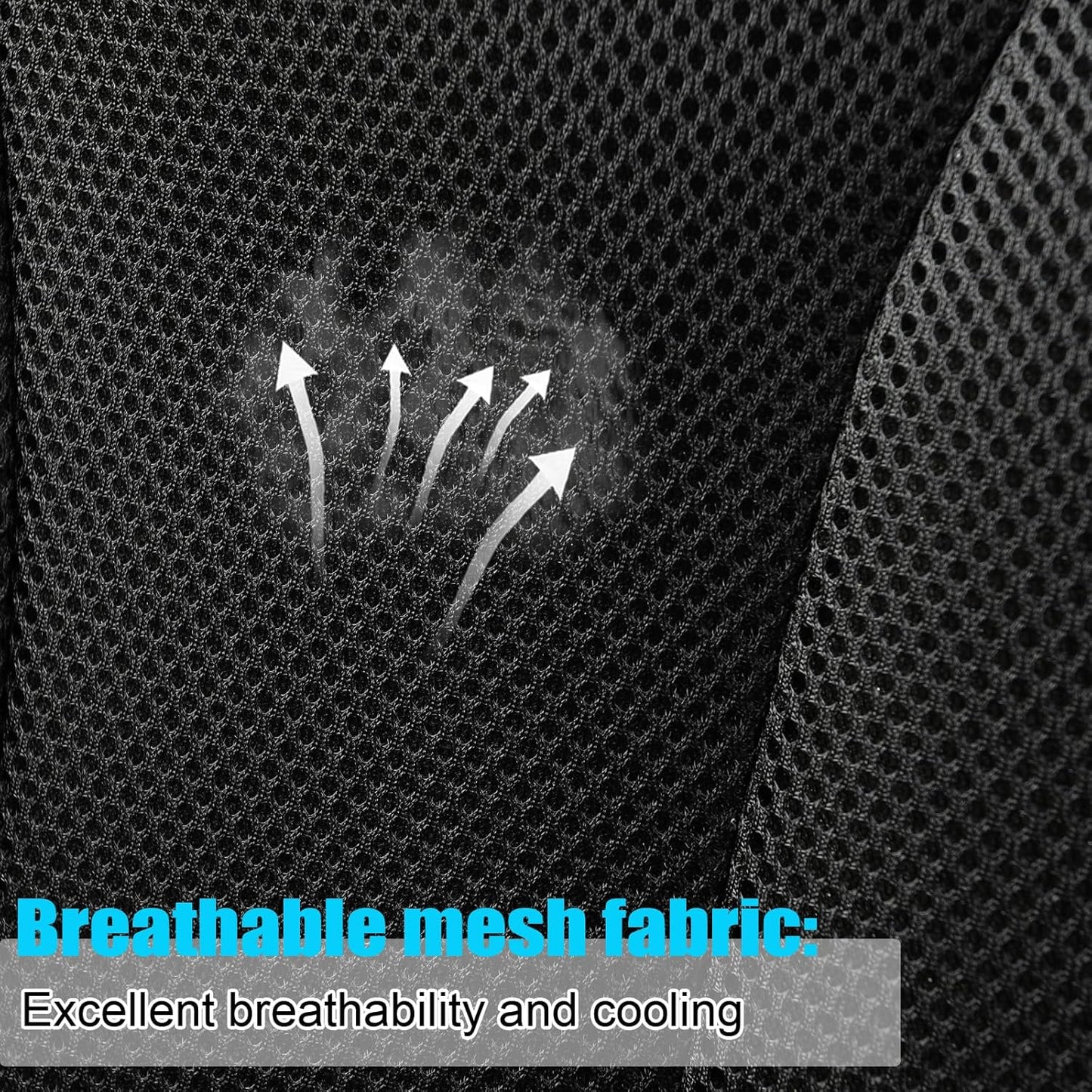 GIANT PANDA Fit Kia Sportage Forte Telluride Sorento Seltos Soul K5 NIRO Carnival Front Car Seat Cover, 3D Air Mesh Breathable Seat Protector, Black(2-Pack)