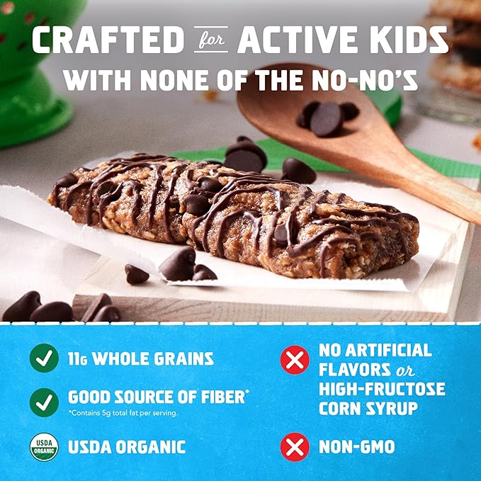 Zbar - Chocolate Chip and S'mores - Variety Pack - Soft Baked Snack Bars - Non-GMO - 11g Whole Grains - USDA Organic Granola Bars, School Snacks (18 Pack)