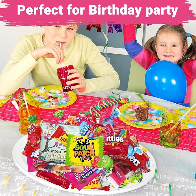 Ultimate Candy Variety Pack – 8 LB of Assorted Fruit-Flavored Candies, Chews & Gummies – Individually Wrapped – Perfect for Parties, Birthdays, Office Treats, Piñatas & Everyday Snacking