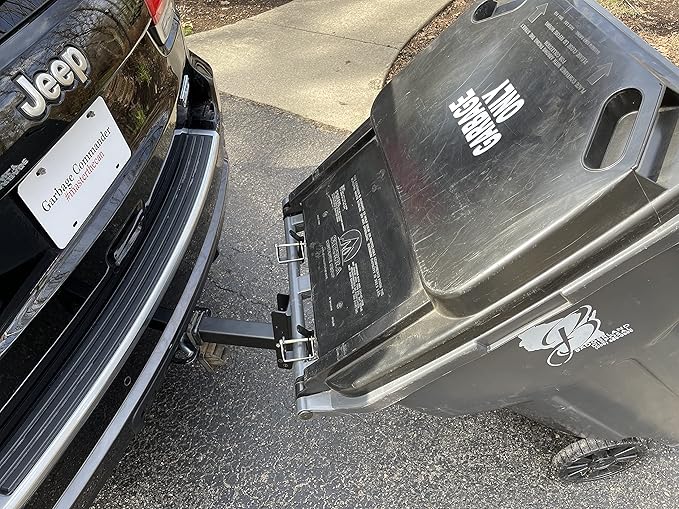 American Made Premium Single Can Receiver Garbage Hauling Hitch - by Garbage Commander