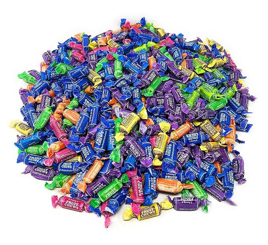 Tootsie Roll Fruit Chews American Holiday Candy Fruity Favorites Party Mix Bag Soft And Chewy Taffy Midgees Individually Wrapped Assorted Flavor Variety 8 Lbs (128 oz) - Made In USA