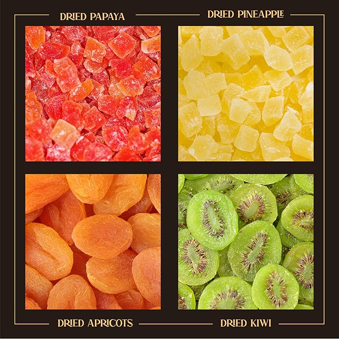 Variety Dried Fuit Gift Basket, Easter Gift Basket, Gift Box for Birthday. Anniversary, Get Well Gift, Gift for Him, Her and Family, Snackberry (6 Pack)