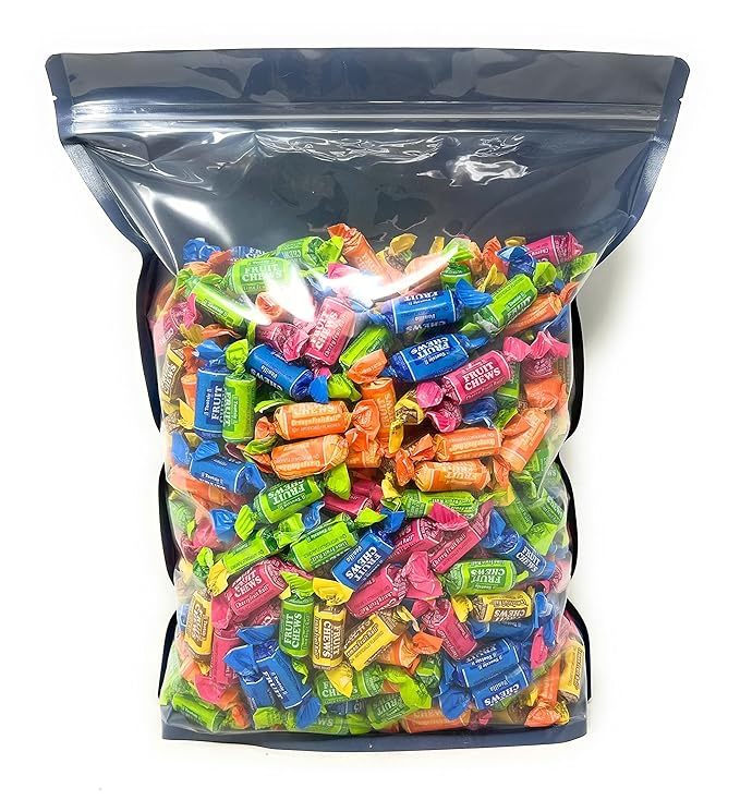 Tootsie Roll Fruit Chews American Holiday Candy Fruity Favorites Party Mix Bag Soft And Chewy Taffy Midgees Individually Wrapped Assorted Flavor Variety 8 Lbs (128 oz) - Made In USA