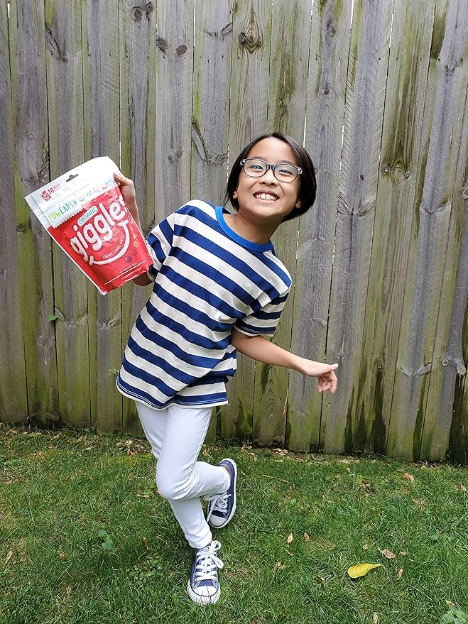 YumEarth Organic Fruit Flavored Giggles Chewy Candy Bites, 10-0.5 oz. Snack Packs, Allergy Friendly, Gluten Free, Non-GMO, Vegan, No Artificial Flavors or Dyes (Pack of 2)