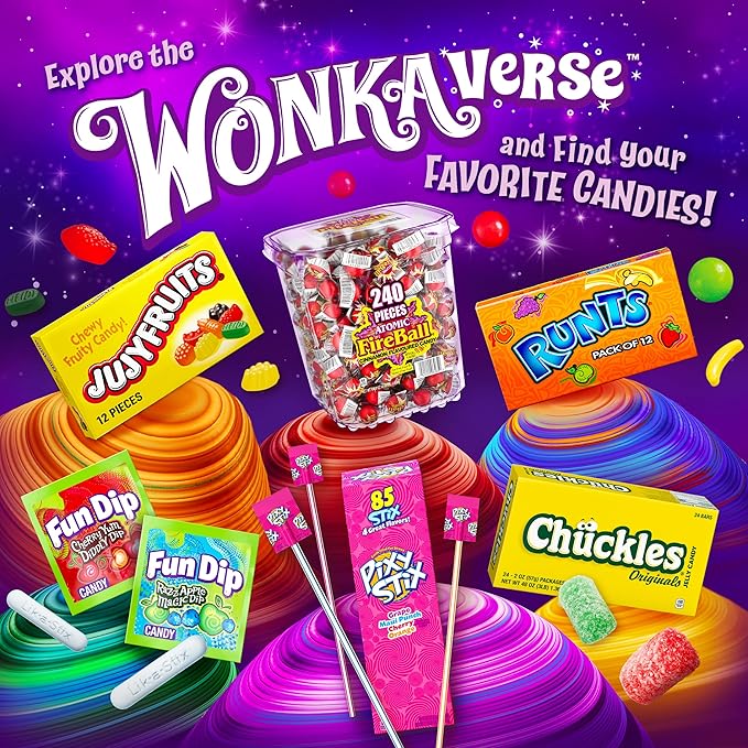 Wonka Red Hots, Cinnamon Flavored Hard Candy, 5.5 Ounce Theater Candy Boxes (Pack of 12)