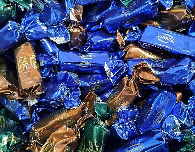 Assorted Toffee Candy - 2 lbs of Fresh Delicious Assorted Individually Wrapped Toffee