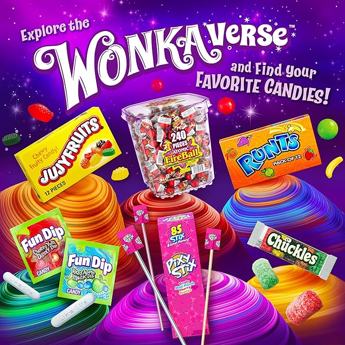 Wonka Spree Original Hard Candy, 5 Ounce Theater Candy Boxes (Pack of 12)