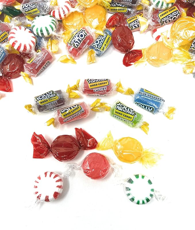American Favorite Hard Candy Assorted Bulk Party Mix Jolly Ranchers And Old Fashioned Candies Individually Wrapped 12 Flavor Assortment Variety Pack 6 Lbs 150+pcs (96 Oz)