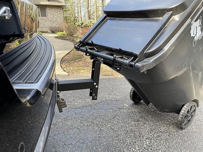 American Made Premium Single Can Receiver Garbage Hauling Hitch - by Garbage Commander