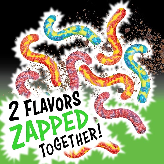 Trolli Electric Crawlers, Sour Gummy Candy, 4.25 Ounce Bags (Pack of 12)