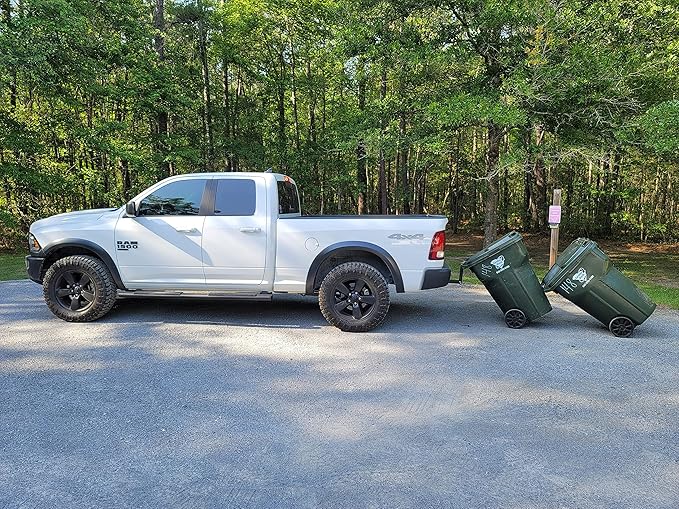 American-Made Premium Single Can Receiver Mounted Garbage Hook with Can Coupler - by Garbage Commander