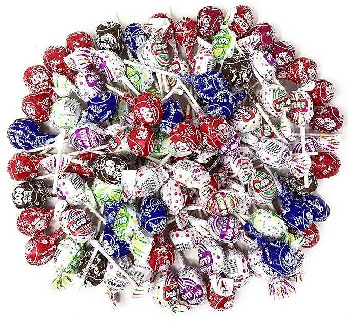 Assorted Charms Blow Pops & Tootsie Pops Bulk Candy 10 Flavor Lollipops Suckers Variety Value Pack 4 Lb (64 Oz)